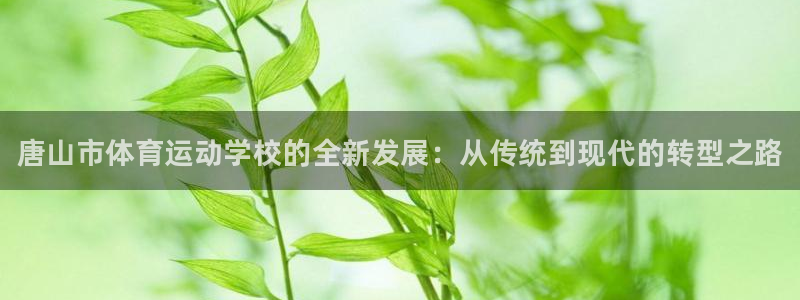 尊龙官方正版app集团：唐山市体育运动学校的全新发展