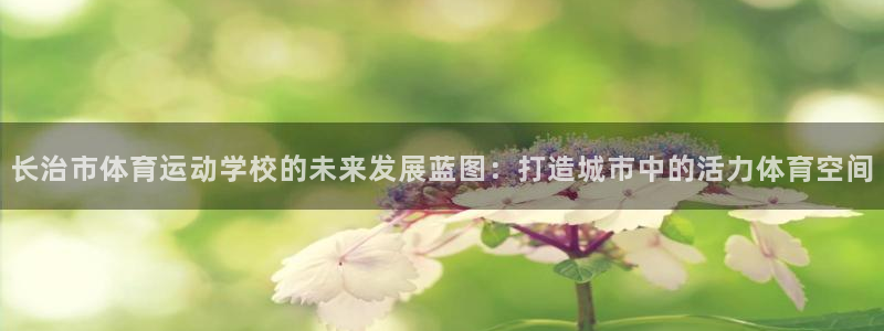 尊龙官网下载平台注册要钱吗：长治市体育运动学校的未来发展蓝图