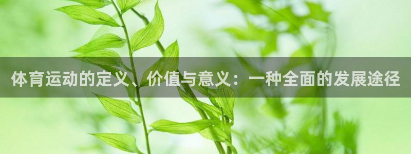 尊龙官网下载平台注册要钱吗安全吗：体育运动的定义、价值与意义